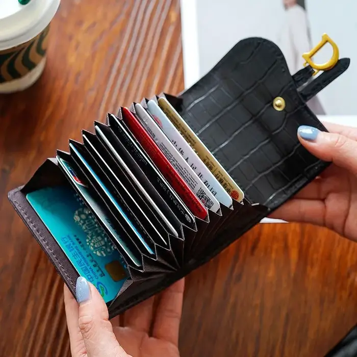 Portefeuille porte-cartes intégré pour femmes