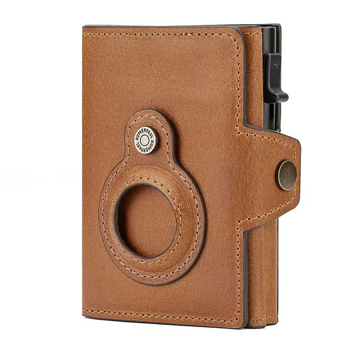 Portefeuille en cuir de vache pour hommes et femmes