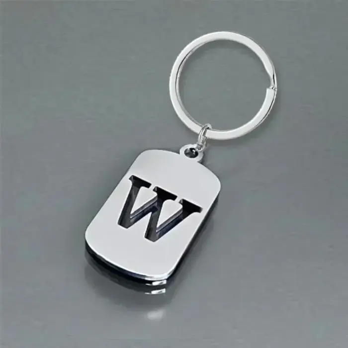 Porte-clés anneau bijoux de fête cadeau Cool A-Z lettres