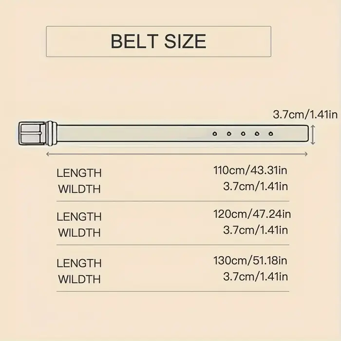 Ceinture pour homme, style décontracté
