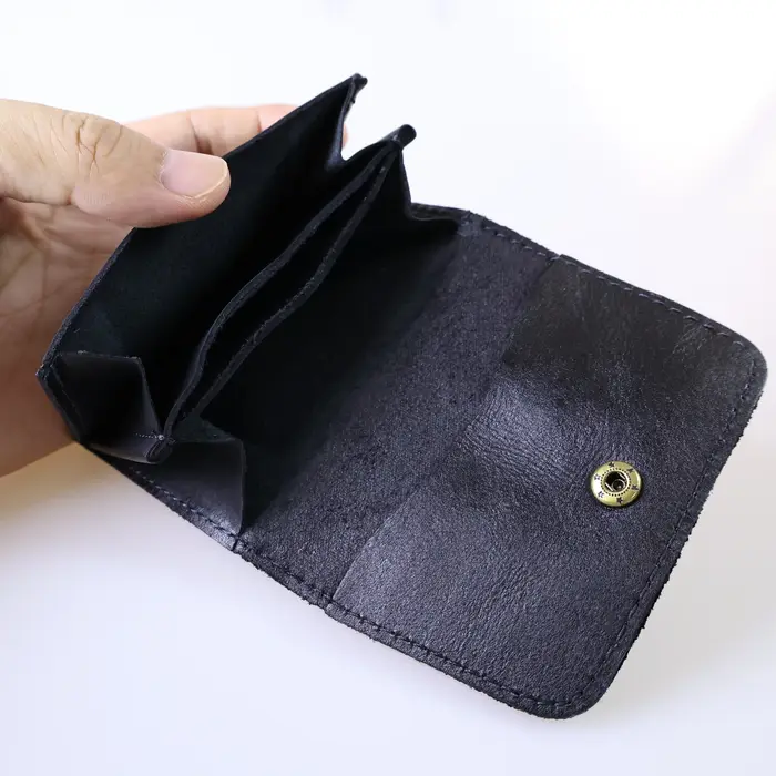 Portefeuille en cuir de vachette véritable pour hommes femmes Vintage fait à la main court petits portefeuilles