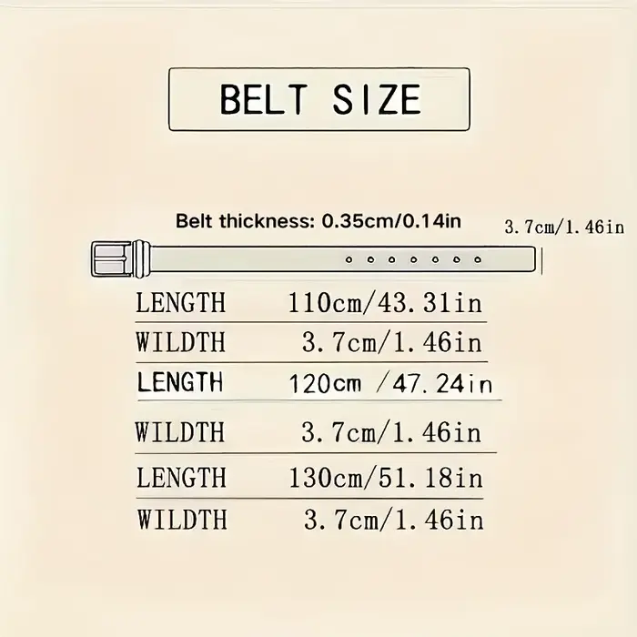 Ceinture vintage à boucle à ardillon pour homme