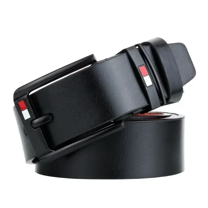 Ceinture de marque de luxe pour hommes, bracelet en cuir PU de haute qualité, boucle ardillon, ceint