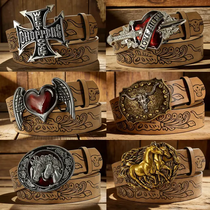 Ceinture en cuir haut de gamme pour homme