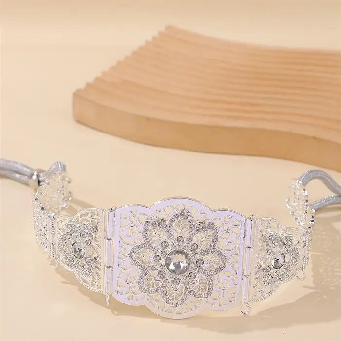 Ceinture de bijoux de luxe de style vintage pour femmes, longueur réglable, accessoire de mariage/banquet/vacances, bijoux premium, cadeau pour femmes