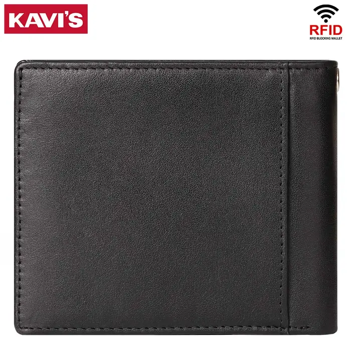 KAVIS Portefeuille en cuir pour homme