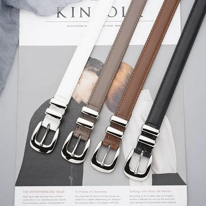 Ceinture en cuir véritable pour femme, ceinture en cuir de vachette, décoration de robe, ceinture en jean, mode d'affaires, luxe, nouveau, 2023