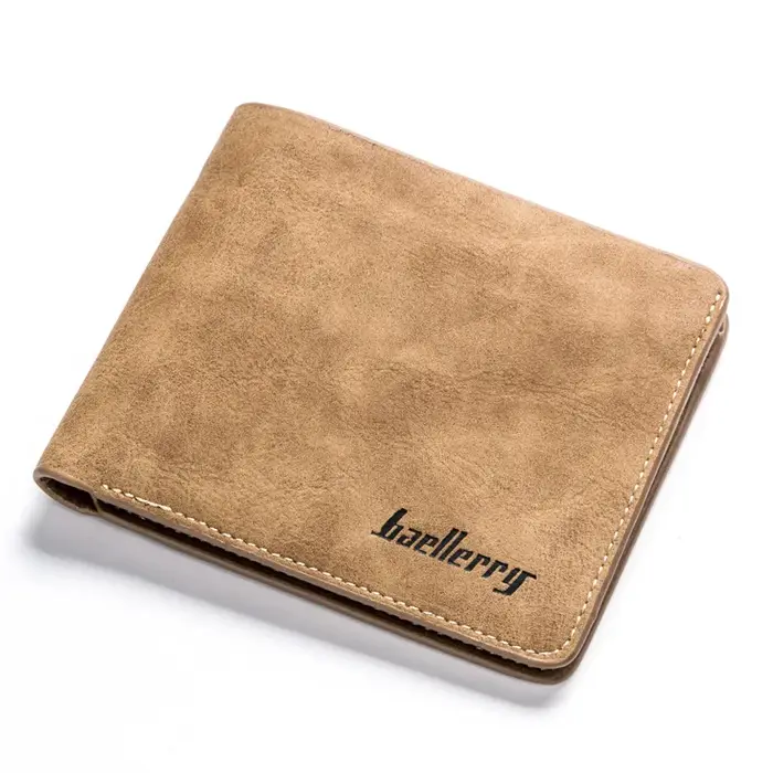 Nouveaux hommes portefeuille en cuir affaires pliable