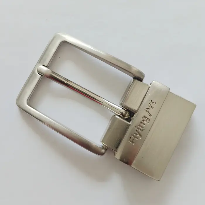 Boucle de ceinture pour hommes, argent 35mm, métal réversible, ceinture de remplacement, boucle ardi