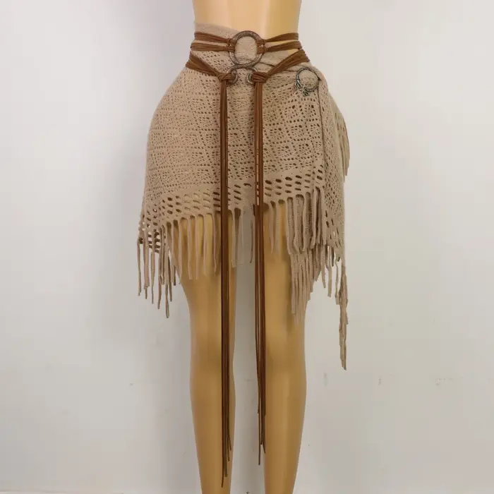 Ceinture longue à nœuds médiévale pour femmes