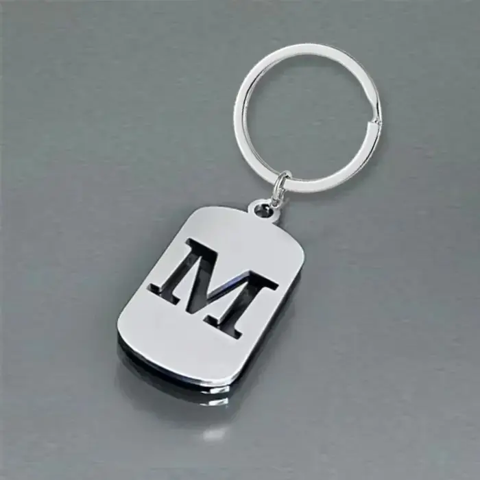 Porte-clés anneau bijoux de fête cadeau Cool A-Z lettres