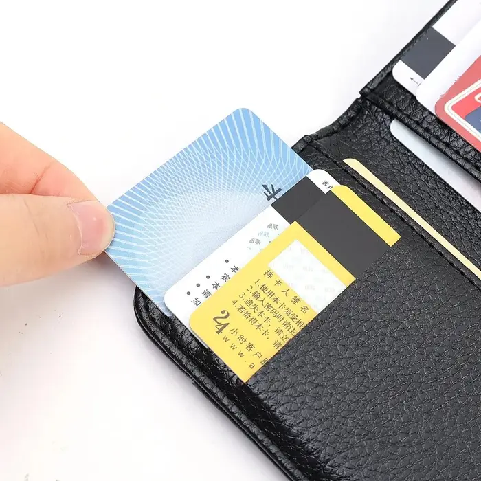 Portefeuille souple Super mince Portable pour hommes en cuir PU Mini ID carte de crédit portefeuille sac à main porte-cartes portefeuille mince petits portefeuilles courts