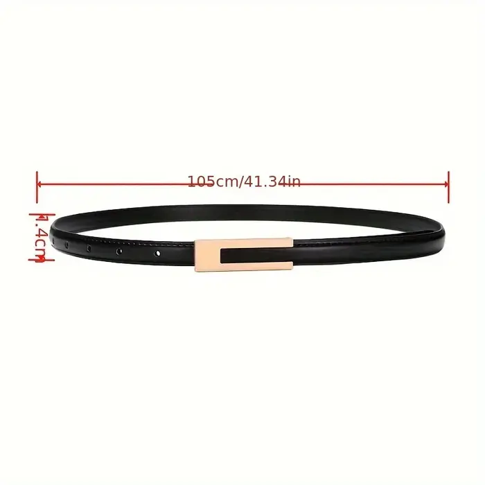 Ceinture en cuir véritable pour femme, ceinture de taille en cuir de vachette tendance avec boucle lisse, ceinture décorative polyvalente pour tenues décontractées et formelles