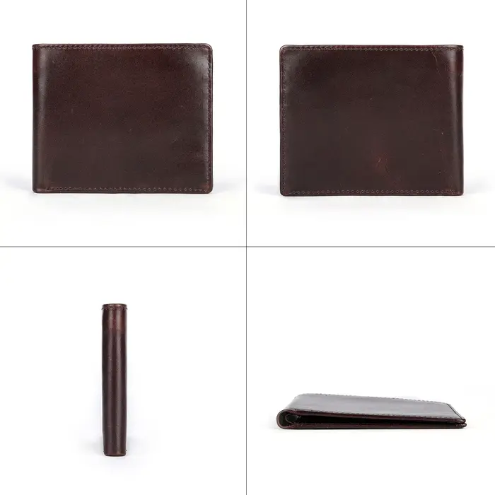 MACHOSSY chaud doux en cuir véritable portefeuille hommes huile vache
