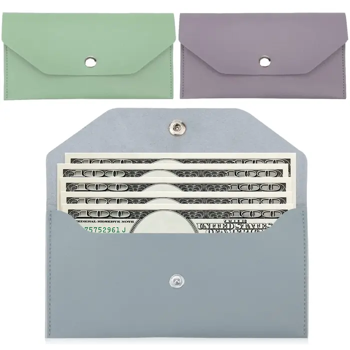 Portefeuille enveloppe écologique en cuir PU