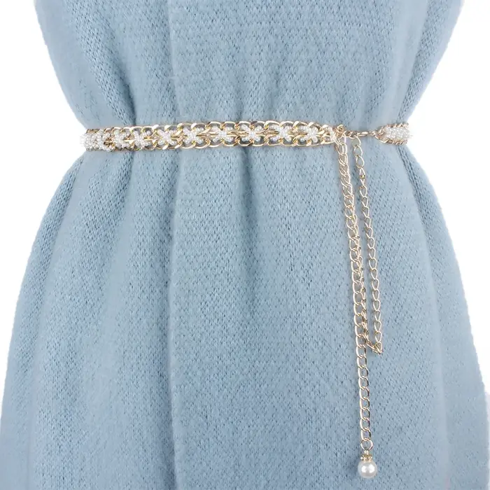 Ceinture de perles élégante pour femmes