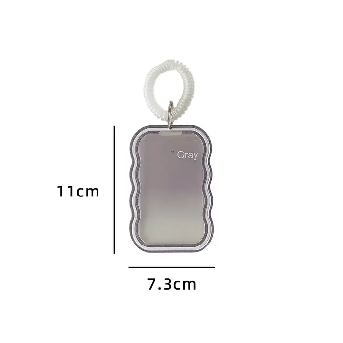 Porte-carte à motif ondulé Simple de Style coréen