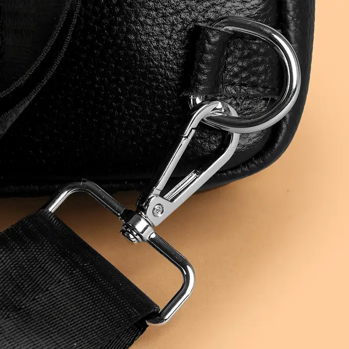 Sac à bandoulière de luxe en cuir véritable pour hommes