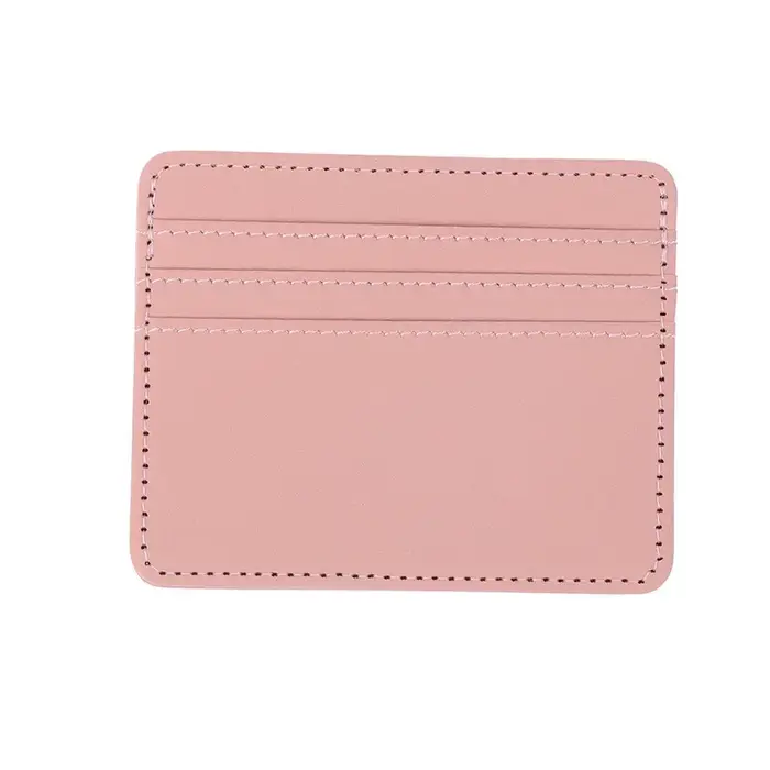 Mini portefeuille en cuir Ultra-fin à 4 fentes, porte-cartes mince, porte-carte de crédit bancaire, 