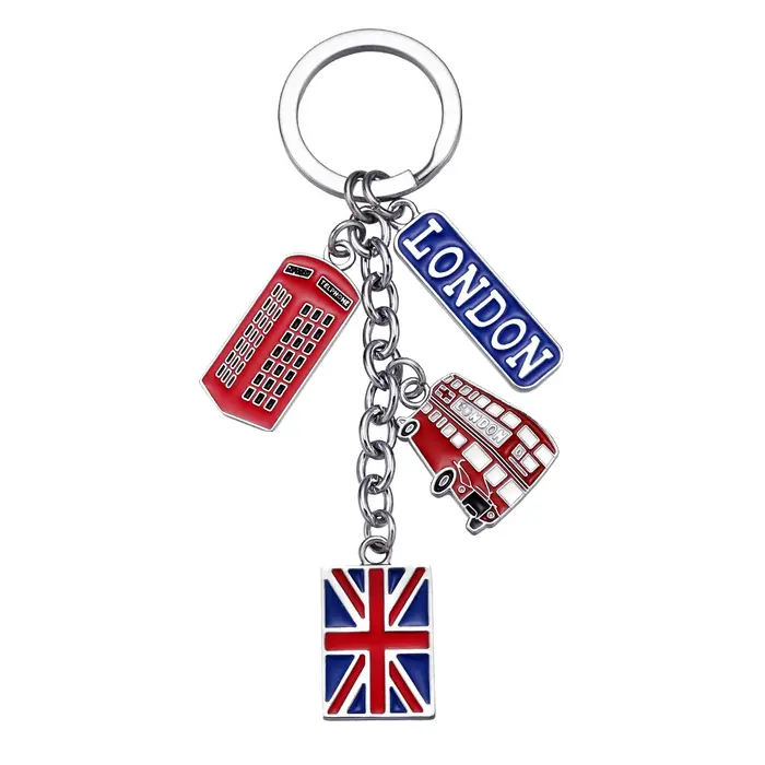 Porte-clés vintage style britannique Union Jack