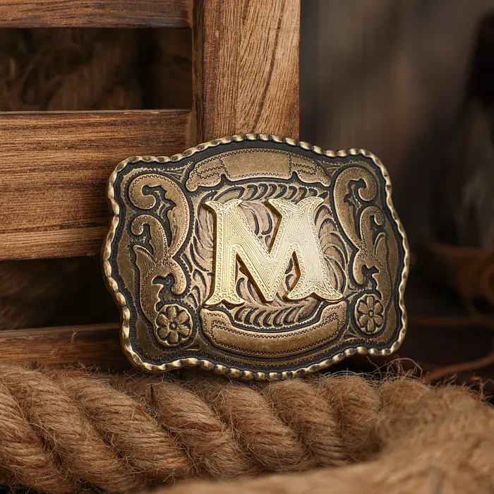 Une boucle de ceinture de style occidental