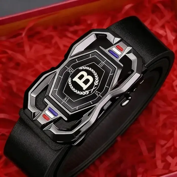 Ceinture pour homme en cuir véritable, ceinture de luxe pour homme, ceinture tendance pour jeans, ceinture polyvalente pour homme