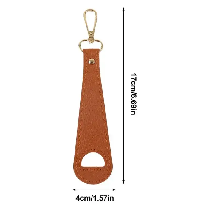 Clip de chapeau en cuir Portable