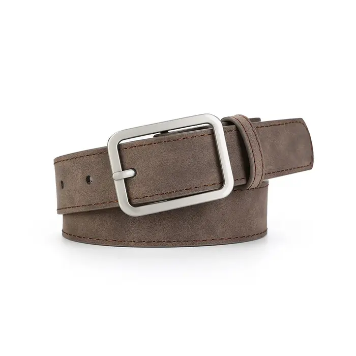Ceinture polyvalente en cuir givré rétro pour hommes 08
