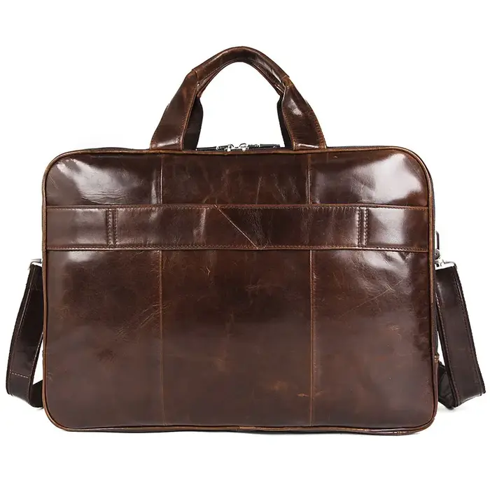 Sac à main de luxe en cuir véritable pour hommes