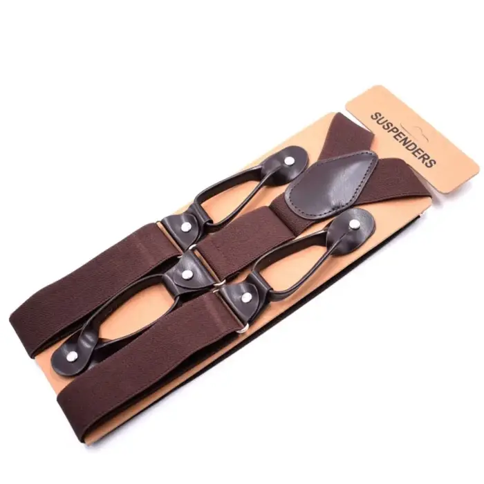 Bretelles Vintage en cuir pour hommes et femmes adultes