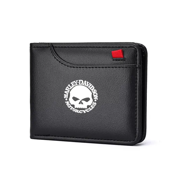 Nouveau porte-carte de crédit en cuir pour conducteur de voiture, pour Harley Davidson 86-92 FXRT/86
