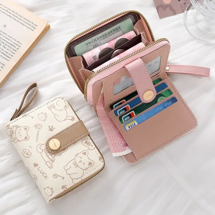Porte-monnaie chat mignon pour femmes