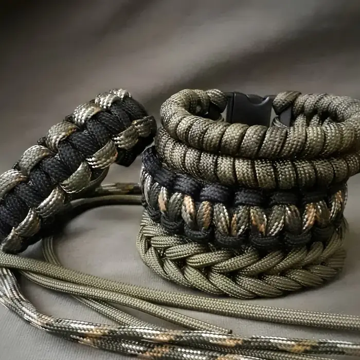 Cordon en paracorde 10 couleurs avec boucles