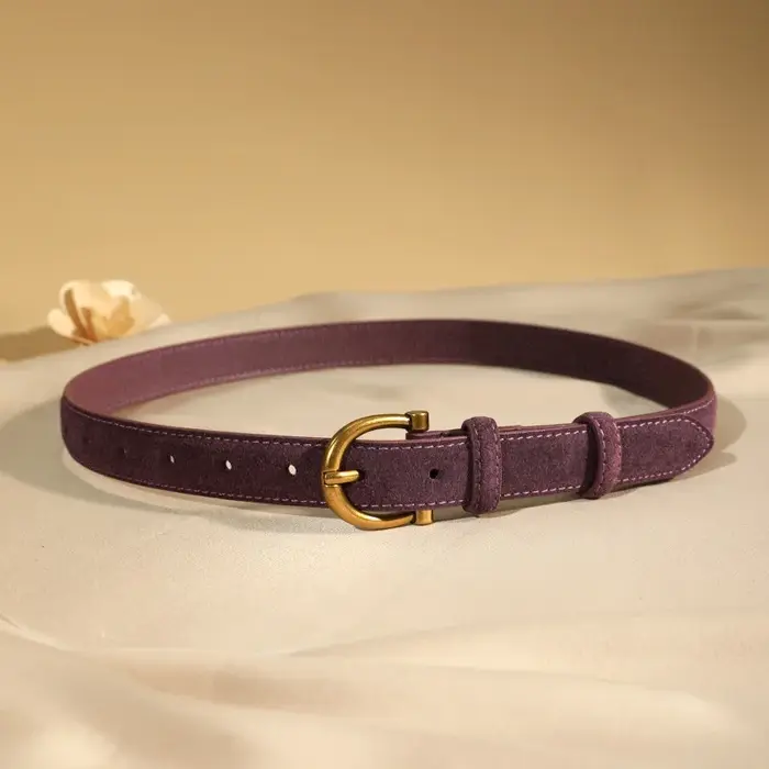 Ceinture en daim de luxe pour femmes