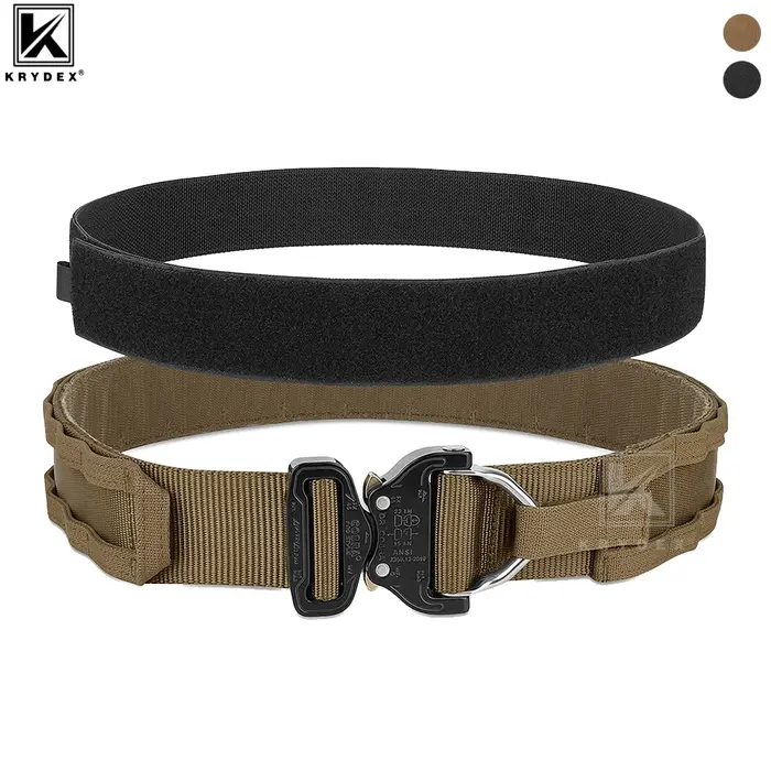 KRYDEX ceinture tactique originale Cobra boucle Rigger hommes MOLLE ceinture 1.75 "intérieur 2" extérieur robuste gamme ceintures pour la chasse en plein air