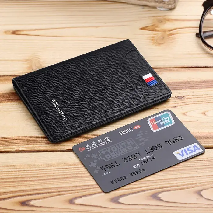 Petit porte-cartes vertical pour hommes