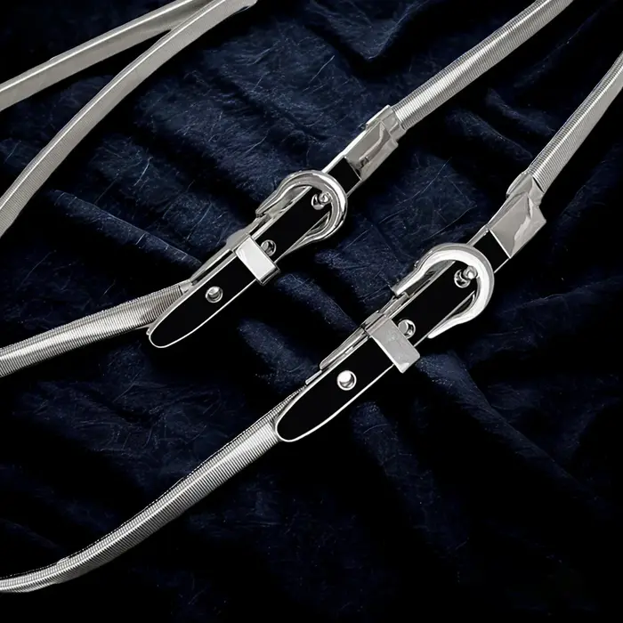 Ceinture pour femme en métal haut de gamme