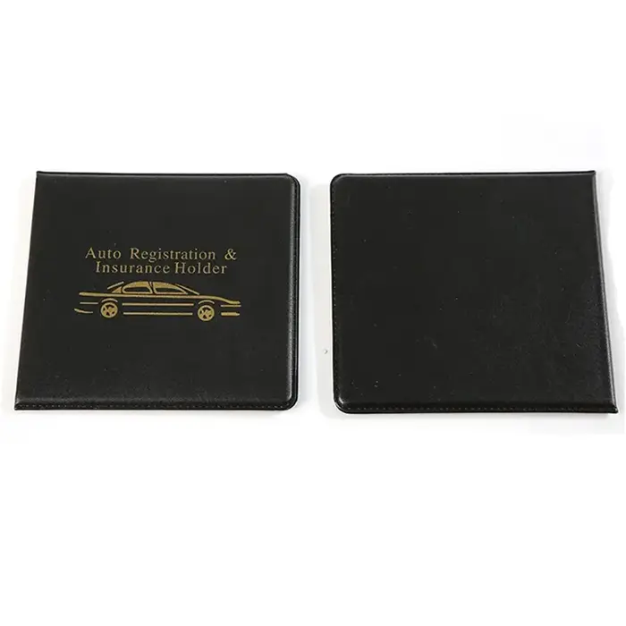 Portefeuille d'enregistrement et de carte d'assurance de voiture, Auto
