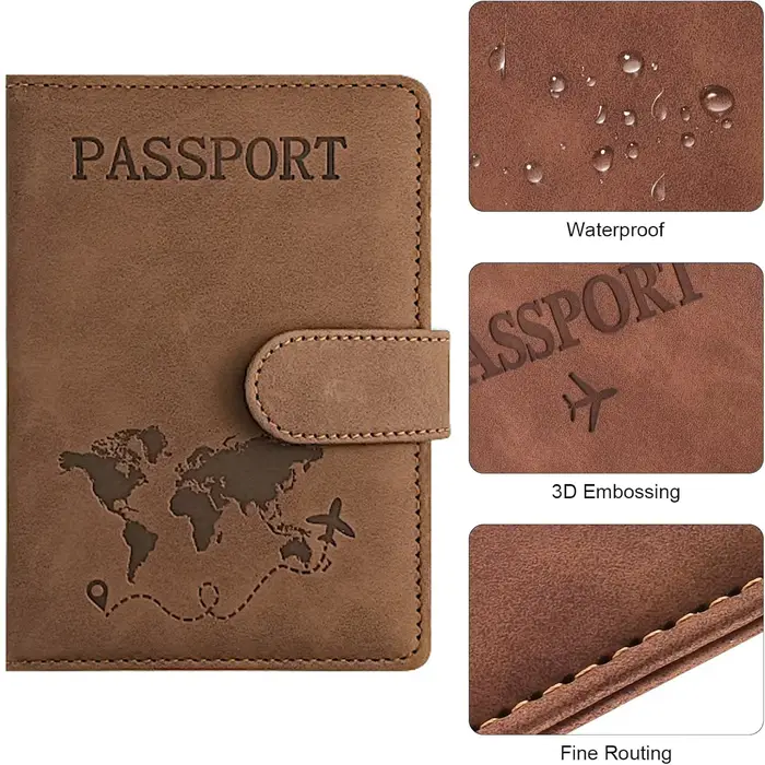 Porte-passeport pour portefeuille de passeport essentiel de voyage