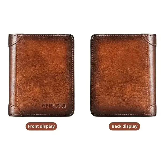 Portefeuille pour homme en cuir PU durable