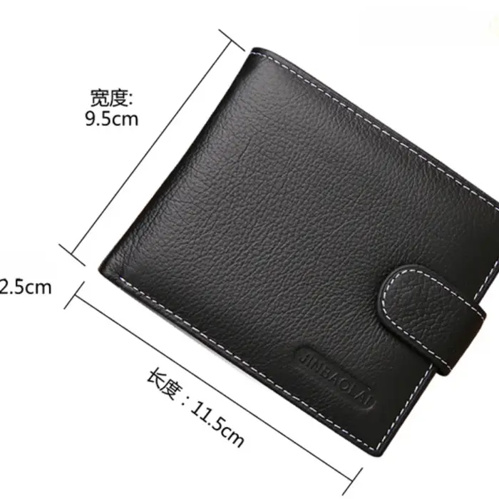 Portefeuille pour hommes en cuir véritable