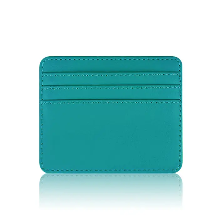 Portefeuille en cuir PU avec initiales personnalisées pour hommes et femmes, mini porte-cartes de cr