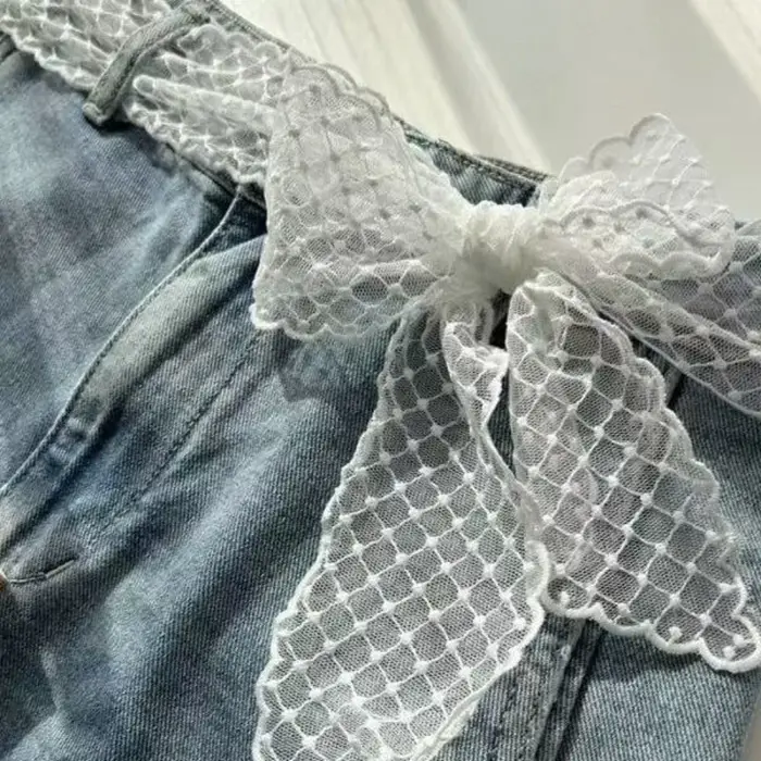 Ceinture en dentelle française pour femme
