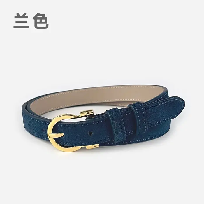 Ceinture en cuir suédé pour femme