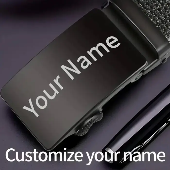 Ceinture pour hommes gravée sur mesure – Ceintures à boucle automatique personnalisées