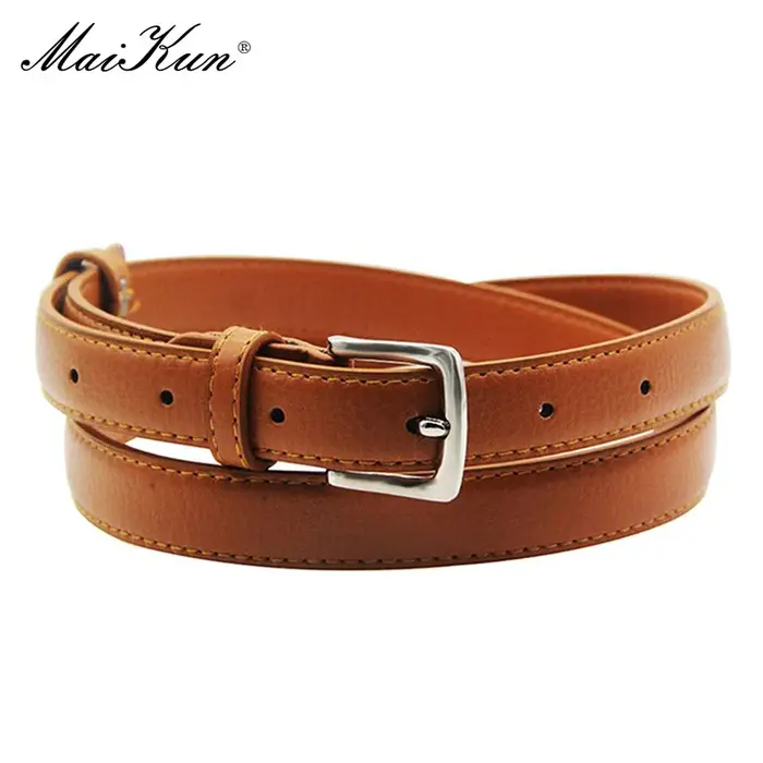 Ceinture en cuir slim pour femmes