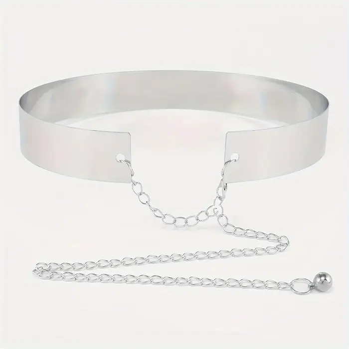 Ceinture classique en métal doré, chaîne de taille réglable, tendance, robe élégante, bijoux de corp