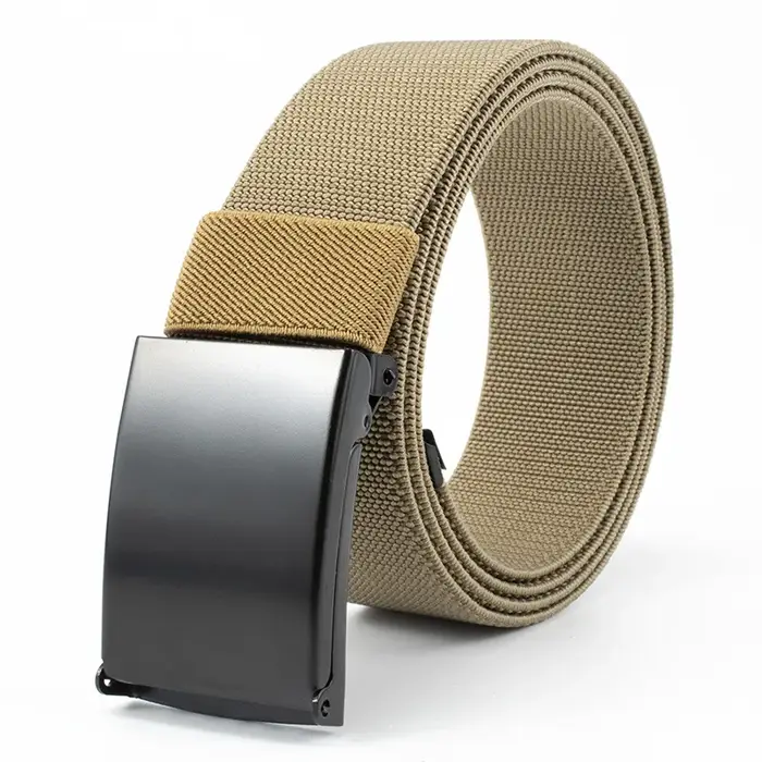 Nouvelle ceinture élastique tressée en nylon pour hommes/femmes