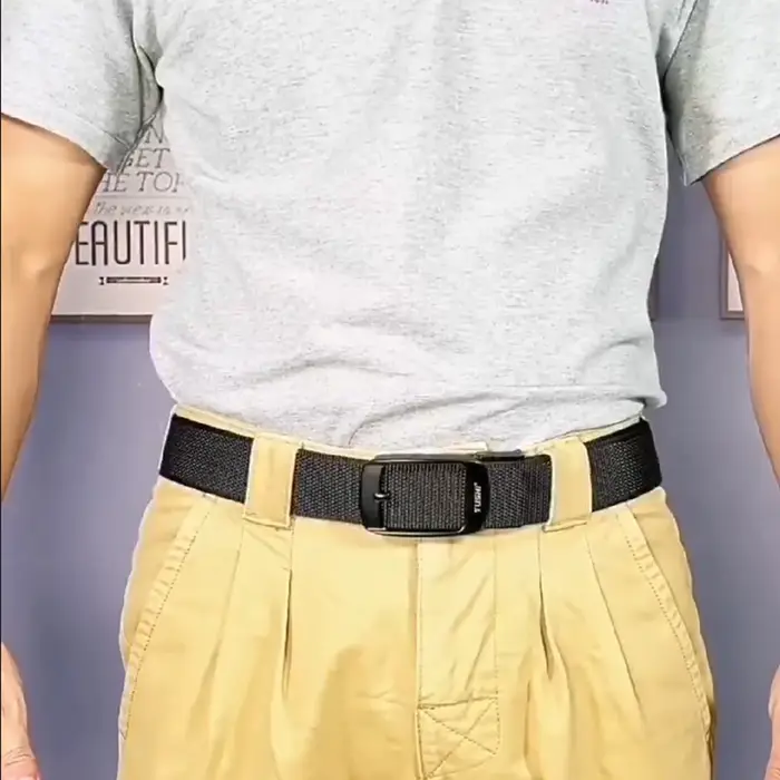 KOLBER Nouvelle Ceinture Réversible Pour Hommes Alliage Argent Boucle Automatique