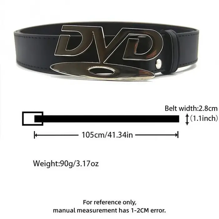 Conception nostalgique boucle anglaise ceinture DVD polyvalent Design de mode